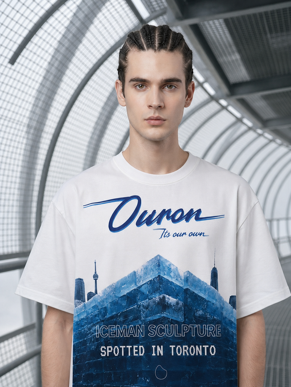 Iceman Sculpture Oversized T-Shirt | Ouron | Papi Inspired Streetwear
